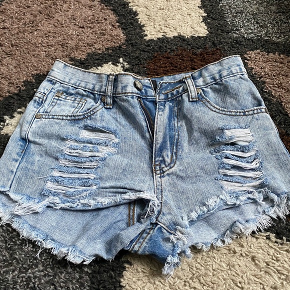 denim shorts - Picture 1 of 2